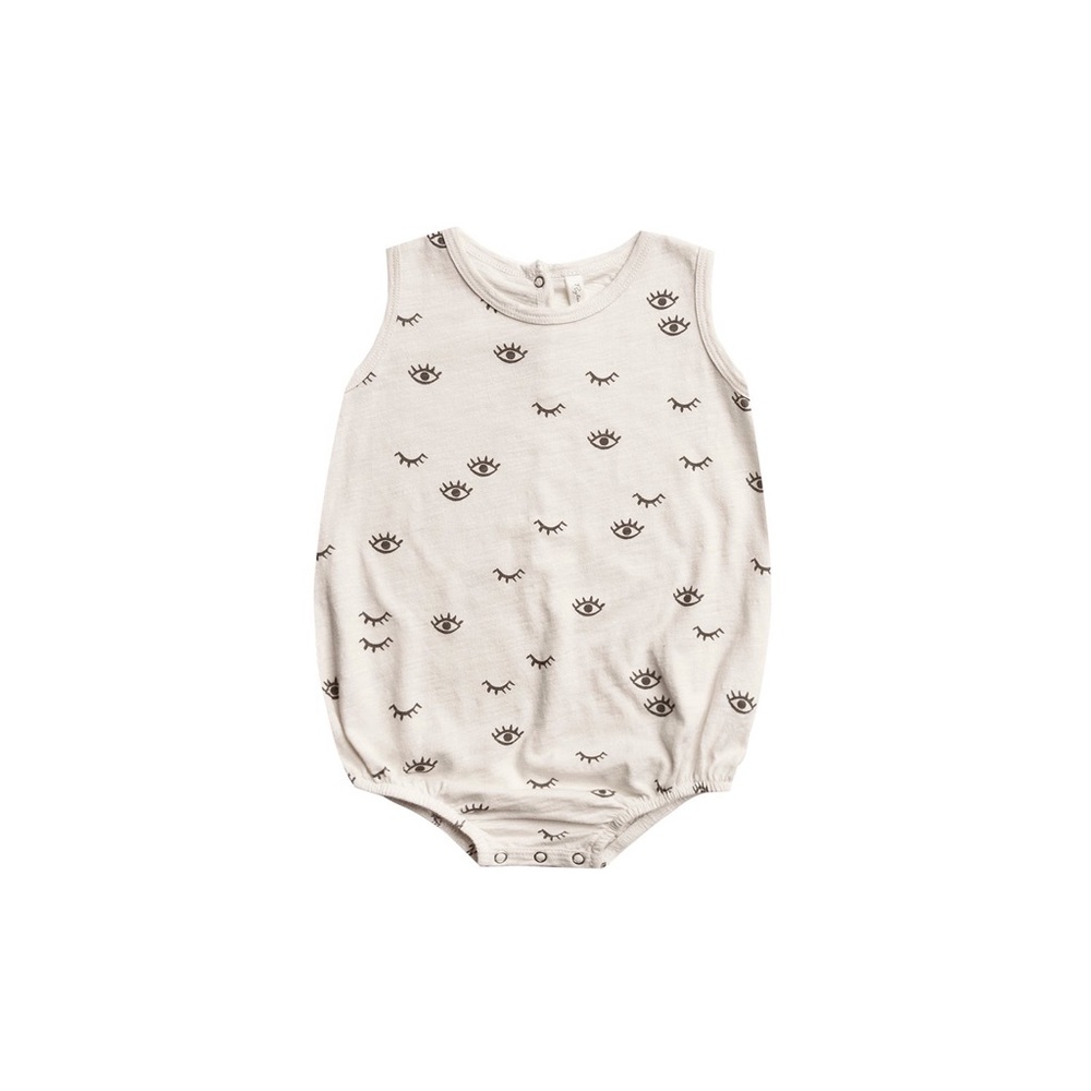 Sleeveless Baby Romper with Eye Print 18-24m